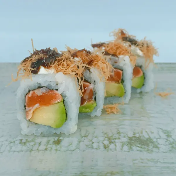 Salmón teriyaki roll