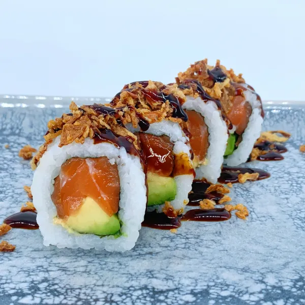 Crazy salmón roll